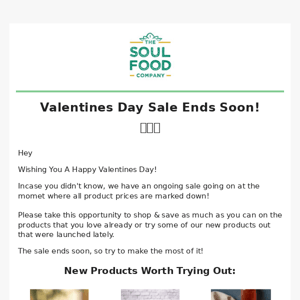 Valentines Day Sale Ends Soon!