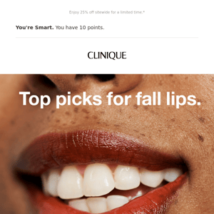 Fall faves for lips.