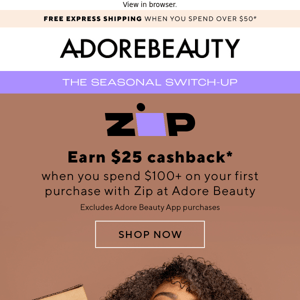 Zip is here: spend and earn your money back*