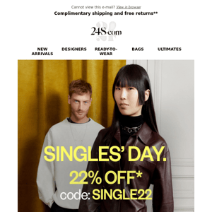 Singles' Day sale is on!