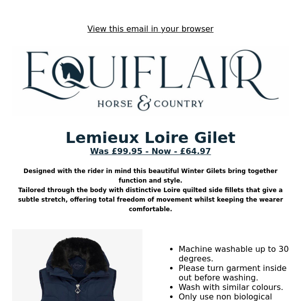 Deal of the Day - Lemieux Loire Winter Gilet