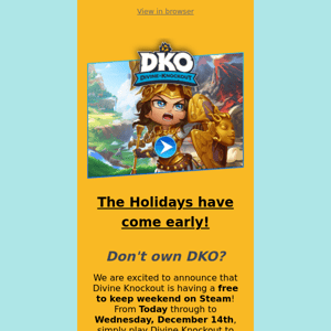 DKO - Free to keep weekend on Steam! - Realm Royale