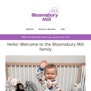 Hello!  Welcome to the Bloomsbury Mill family  👋 💜