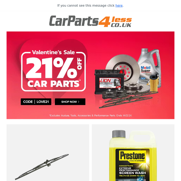 Hi Car Parts 4 Less Get Your Perfect Pair | Shop Wipers & Screenwash!