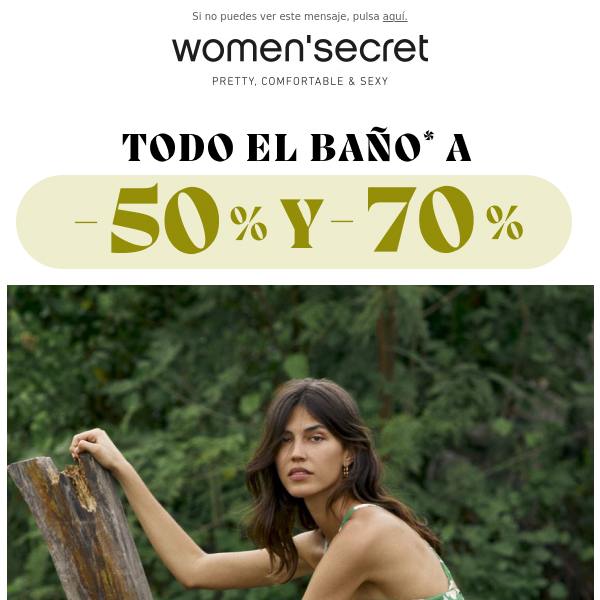 💥TODO el baño -70% y -50%💥 ¿Lista para el verano?