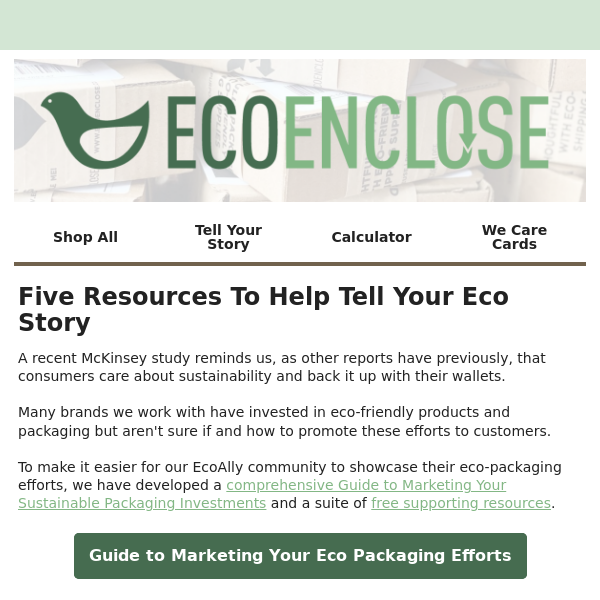 Five Ways to Tell Your Eco Story