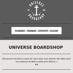 Découvrez notre liste d'idées cadeaux  ! 🎄 | Universe Boardshop