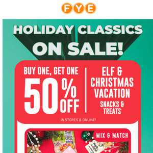 BOGO 50% Off Holiday Classic Items!