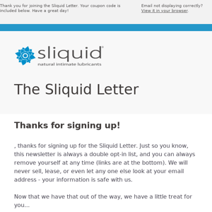 The Sliquid Letter - Sliquid, LLC