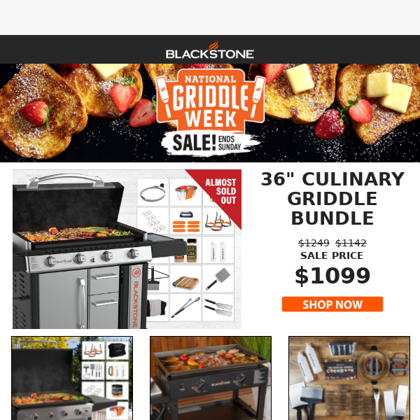 National Griddle Week Sale Ends Sunday Blackstone Products