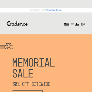 Site Wide Memorial Sale