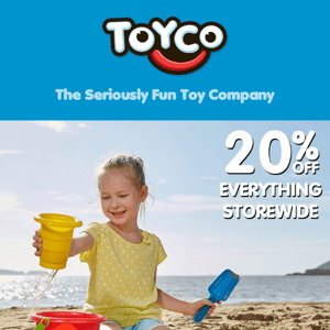 Save 20% Off Everything Storewide!