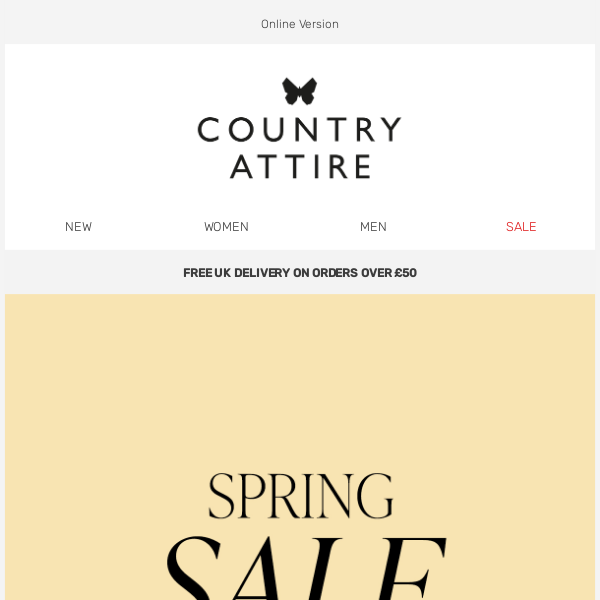 Spring Sale | Up to 60% off 🌼