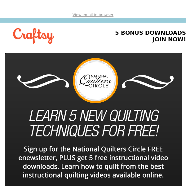 🆓  CONGRATS!  You’ve been chosen to get Free quilting videos, tips & more!