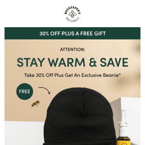 30% Off + A Free Gift
