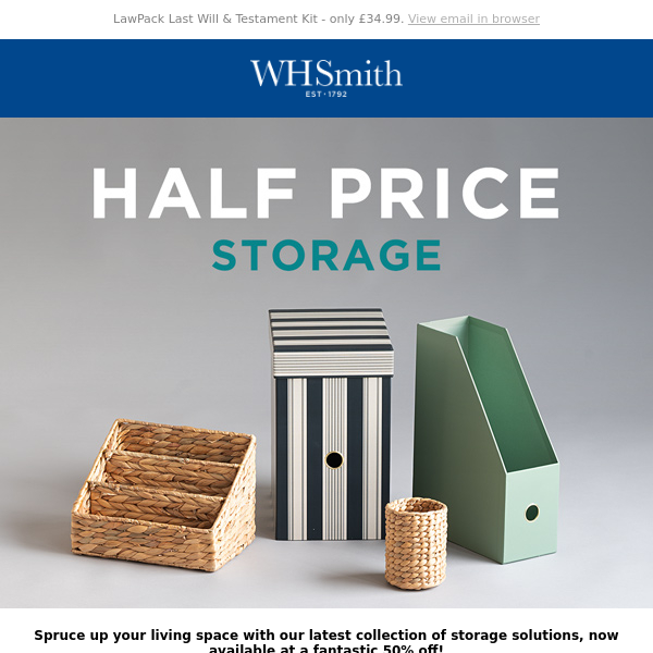 Half price on storage! 🌟