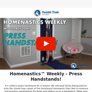 [Homenastics™ Weekly] Press Handstands! (feat. Handstand Homework Mat)