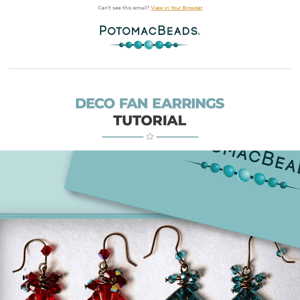 Quick and Easy Deco Fan Earrings Tutorial