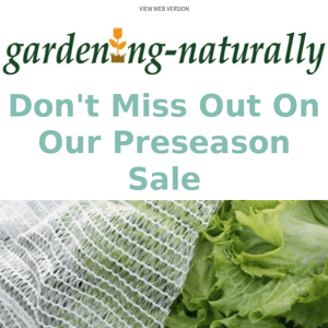 🍃 Hurry, don't miss out on our preseason sale. Get 15% off! Ends February 1st. 💰