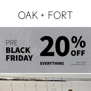 Just For You — 20% OFF Pre Black Friday Sale