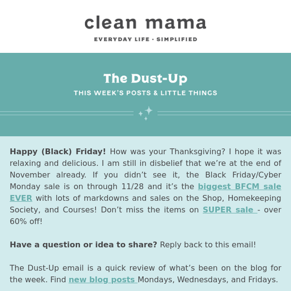 Holiday Kitchen Favorites - Clean Mama