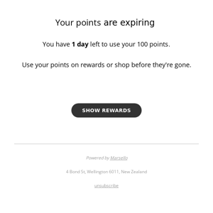Your points are expiring