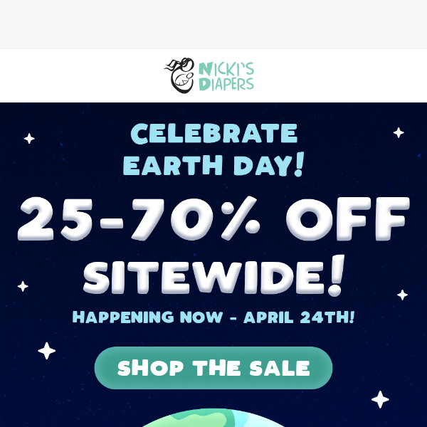 Earth Day Sale Is Live - Up to 70% OFF Sitewide!