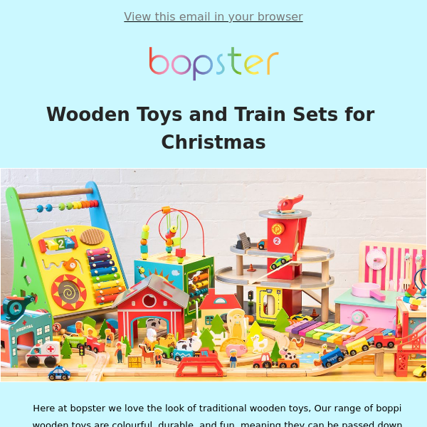 boppi Wooden Train Sets and Toys