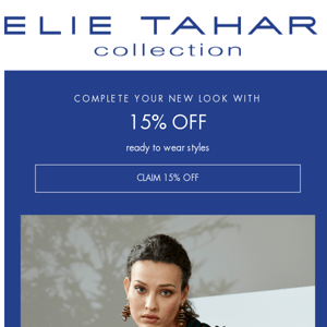 15% Off from Elie Tahari