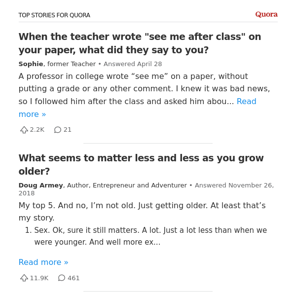 When the teacher wrote "see me after class" on your paper, what did they say to you?