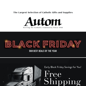 🚚 [FREE Shipping!] Early Black Friday Savings