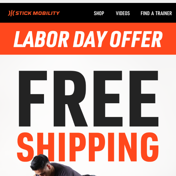 Labor Day Offer: Free Shipping from Stick Mobility!