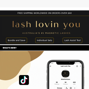 Lash Lovin You's on TIKTOK too