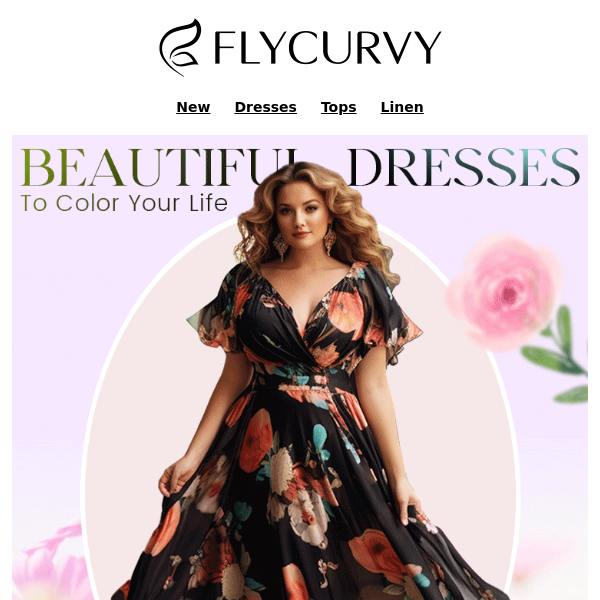 FlyCurvy,Beautiful Dresses To Color Your Life🥰