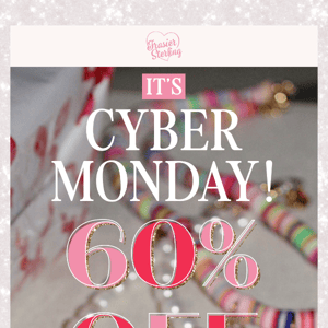 60-75% OFF 📲 our best cyber monday yet