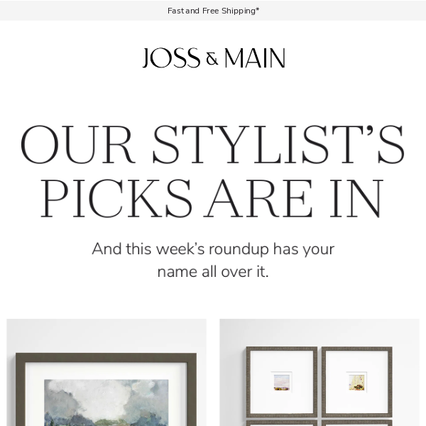 ON OUR RADAR: Joss & Main Wall Art