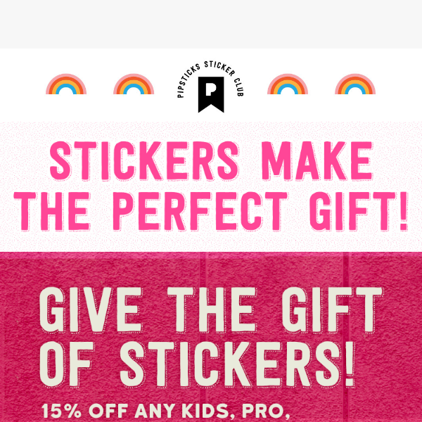 💖 It's not to late to give the gift of sticker magic!! 💖