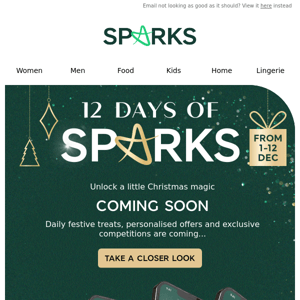 Unlock a little Christmas magic with Sparks