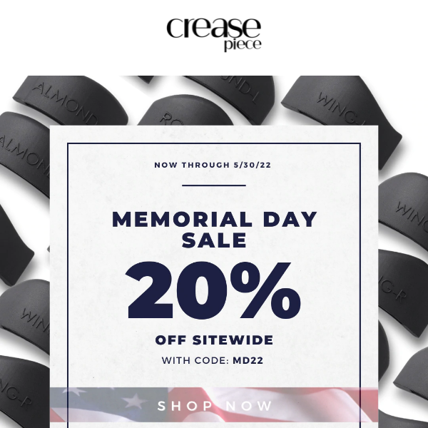 20% OFF Starts NOW! 🇺🇸