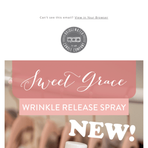 New! Sweet Grace Wrinkle Release Spray! 💕