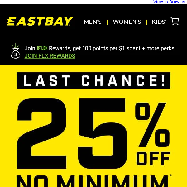 It’s your last chance to get 25% off no minimum 🚨💰🏀💯
