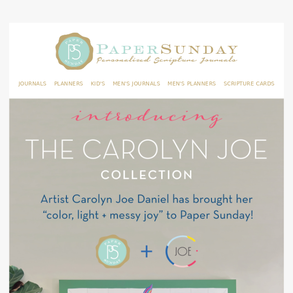 🎨 Introducing The Paper Sunday + Carolyn Joe Collection!