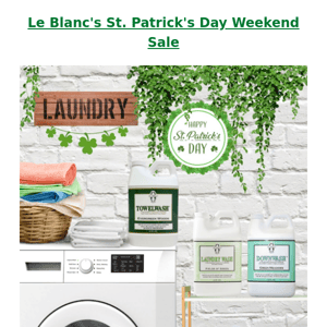 ☘️ 20% Off - Le Blanc's St Patrick's Day Weekend Sale