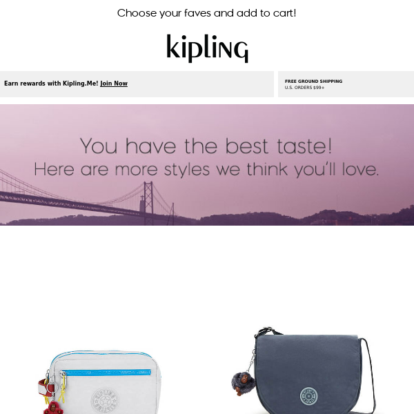 Kipling USA - Latest Emails, Sales & Deals