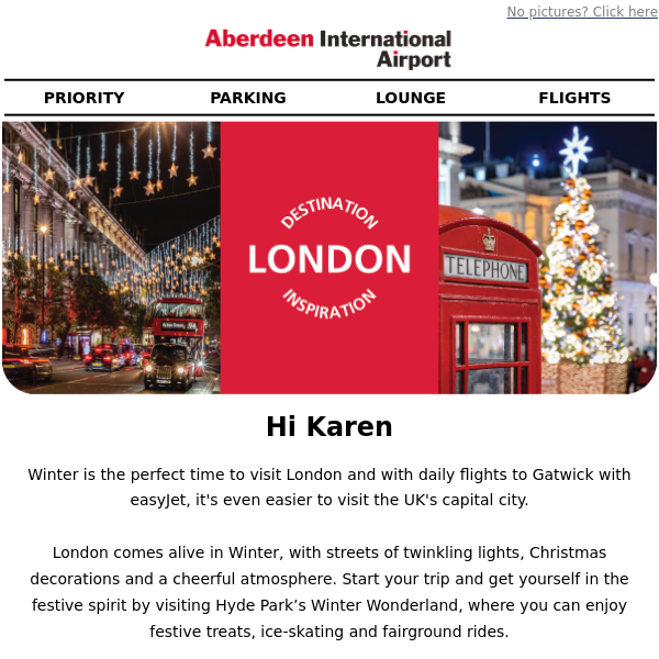 Discover the magic of Christmas in London this winter Aberdeen Airport ❄️