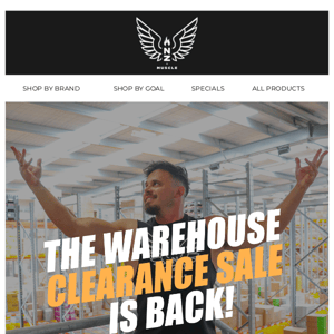 Warehouse Clearance Sale IS BACK! 📦