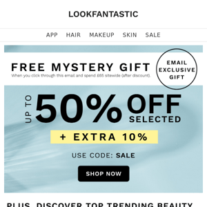 TODAY | Up To 50% + EXTRA 10% Off | FREE Mystery Gift 🤩