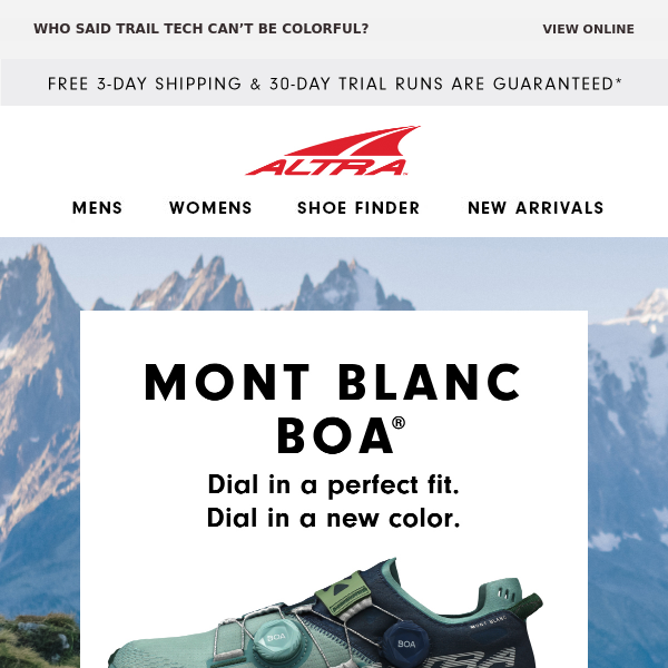 Snag the Mont Blanc BOA® in a new color 🎨