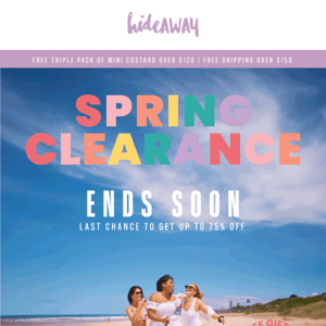 Spring is Cleared! Last chance deals inside ⏰