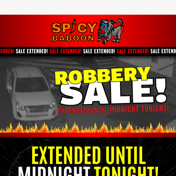 Robbery Sale 24hr Extension! 🚔